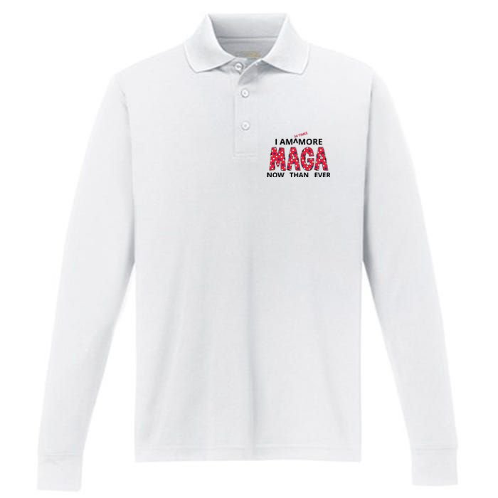 I Am 34 Times More Maga Now Than Ever Apparel Performance Long Sleeve Polo