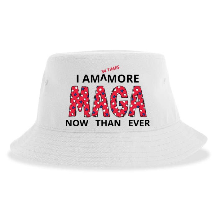 I Am 34 Times More Maga Now Than Ever Apparel Sustainable Bucket Hat