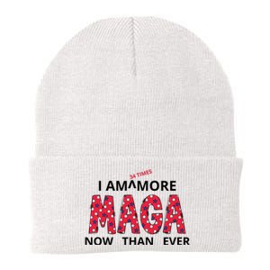 I Am 34 Times More Maga Now Than Ever Apparel Knit Cap Winter Beanie