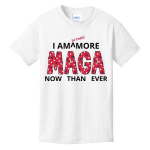 I Am 34 Times More Maga Now Than Ever Apparel Kids T-Shirt