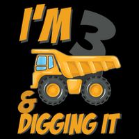 I Am 3 And Digging It Three 3yr 3th Birthday Construction Boy 3 Years Old Tall Sweatshirt