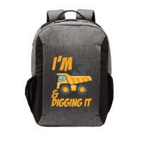 I Am 3 And Digging It Three 3yr 3th Birthday Construction Boy 3 Years Old Vector Backpack