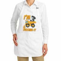 I Am 3 And Digging It Three 3yr 3th Birthday Construction Boy 3 Years Old Apron
