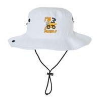 I Am 3 And Digging It Three 3yr 3th Birthday Construction Boy 3 Years Old Bucket Hat
