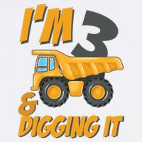 I Am 3 And Digging It Three 3yr 3th Birthday Construction Boy 3 Years Old Wool Snapback Cap