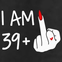 I Am 39 Plus 1 Middle Finger 40th Birthday Wo Mothers Day Hat