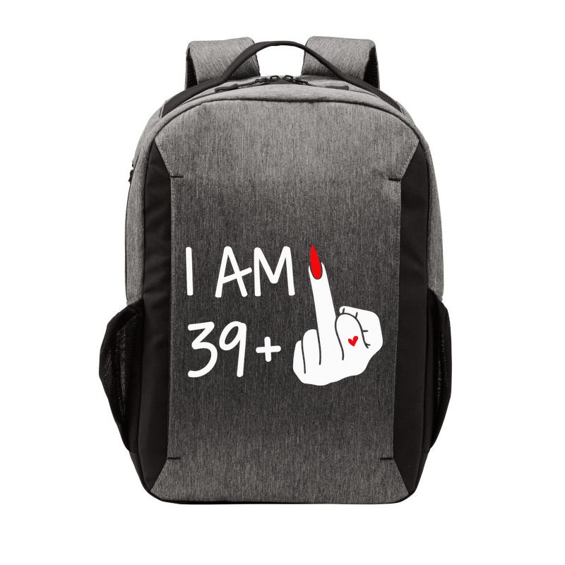 I Am 39 Plus 1 Middle Finger 40th Birthday Wo Mothers Day Vector Backpack