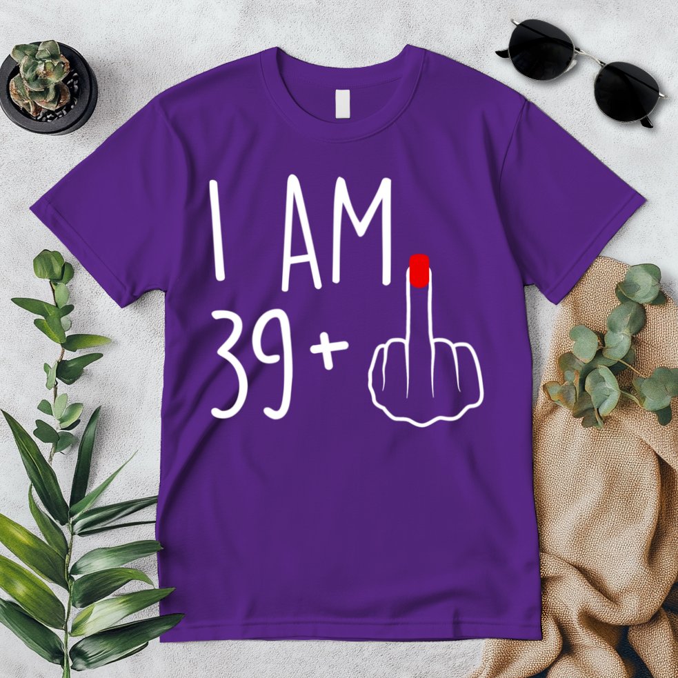 I Am 39 Plus 1 Middle Finger For A 40th Birthday For Women Premium T-Shirt