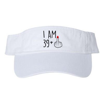 I Am 39 Plus 1 Middle Finger For A 40th Birthday For Women Visor