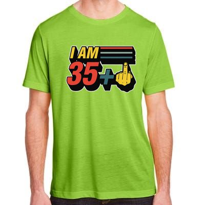 I Am 35 Plus Middle Finger Funny 36th Birthday Joke Gift Set Adult ChromaSoft Performance T-Shirt