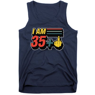 I Am 35 Plus Middle Finger Funny 36th Birthday Joke Gift Set Tank Top