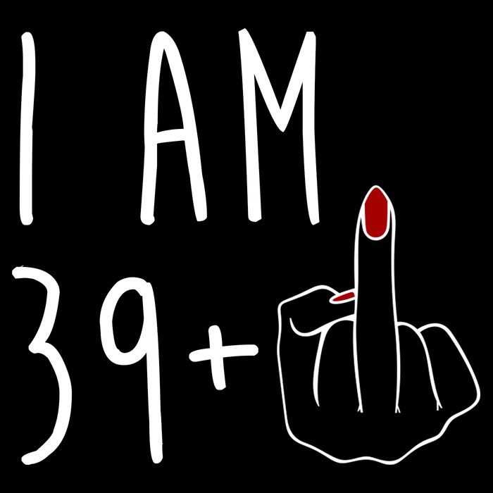I Am 39 Plus Middle Finger Funny 40th Birthday 7-Panel Snapback Hat