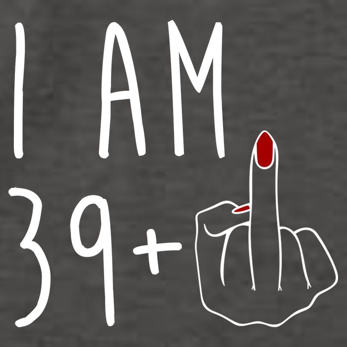 I Am 39 Plus Middle Finger Funny 40th Birthday Vector Backpack