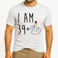 I Am 39 Plus Middle Finger Funny 40th Birthday Cooling Performance Crew T-Shirt