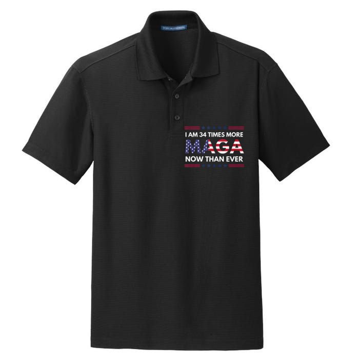 I Am 34 Times More Maga Now Than Ever Trump Supporters Dry Zone Grid Polo