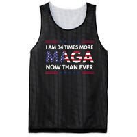 I Am 34 Times More Maga Now Than Ever Trump Supporters Mesh Reversible Basketball Jersey Tank