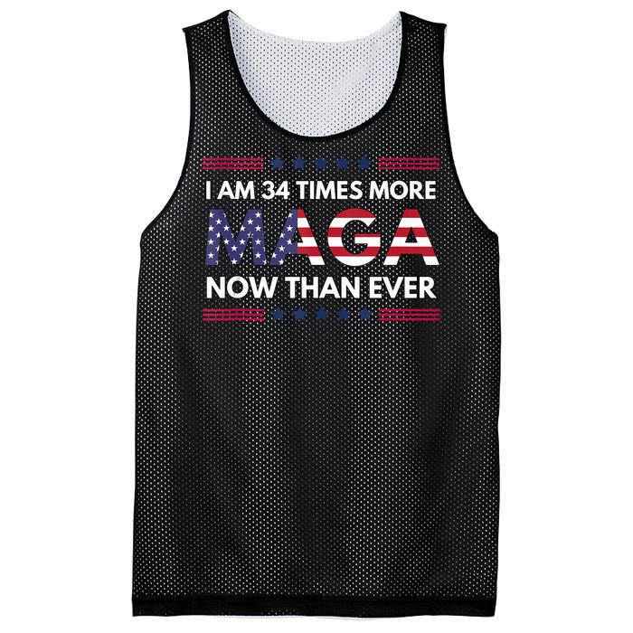 I Am 34 Times More Maga Now Than Ever Trump Supporters Mesh Reversible Basketball Jersey Tank