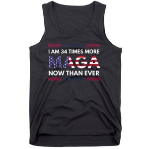 I Am 34 Times More Maga Now Than Ever Trump Supporters Tank Top