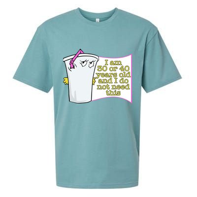 I Am 30 Or 40 Years Old And I Do Not Need This Funny Sueded Cloud Jersey T-Shirt