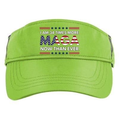 I Am 34 Times More Maga Now Than Ever Adult Drive Performance Visor