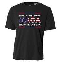 I Am 34 Times More Maga Now Than Ever Cooling Performance Crew T-Shirt