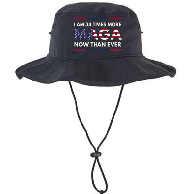 I Am 34 Times More Maga Now Than Ever Legacy Cool Fit Booney Bucket Hat