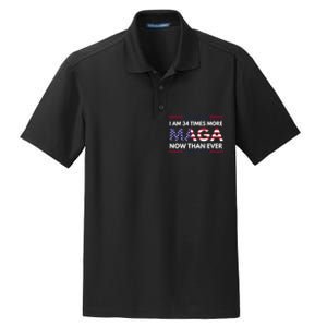 I Am 34 Times More Maga Now Than Ever Dry Zone Grid Polo