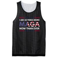 I Am 34 Times More Maga Now Than Ever Mesh Reversible Basketball Jersey Tank