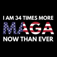 I Am 34 Times More Maga Now Than Ever Cooling Performance Crew T-Shirt