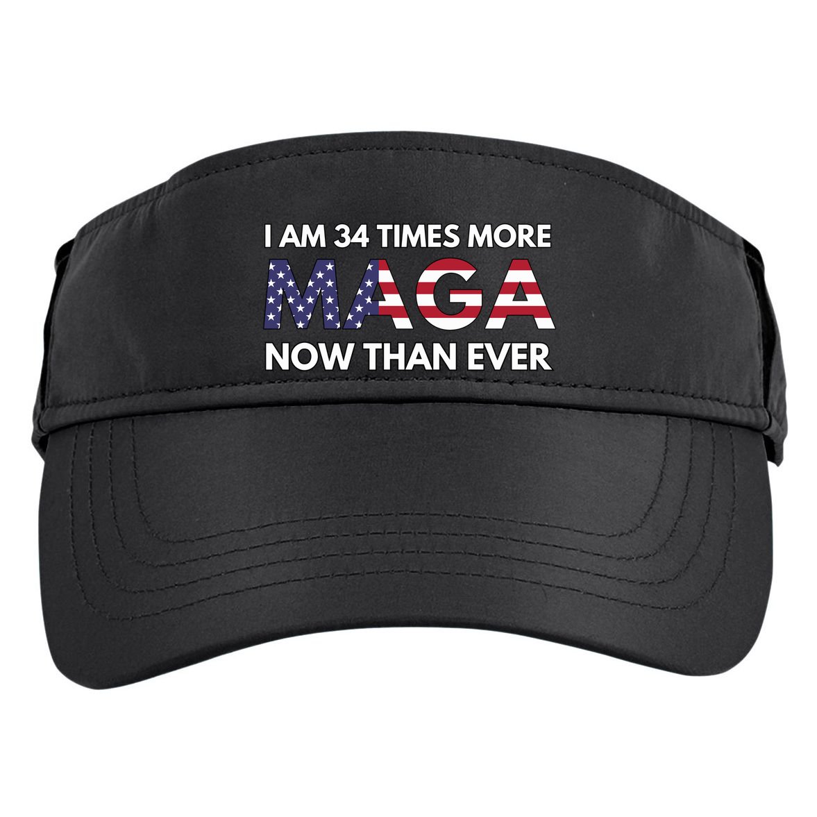 I Am 34 Times More Maga Now Than Ever Adult Drive Performance Visor