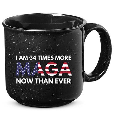 I Am 34 Times More Maga Now Than Ever 15oz Campfire Ceramic Mug