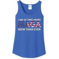 I Am 34 Times More Maga Now Than Ever Ladies Essential Tank