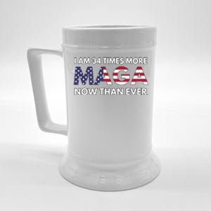 I Am 34 Times More Maga Now Than Ever Beer Stein