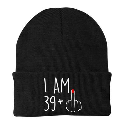 I Am 39 Plus 1 Middle Finger For A 40th Birthday For Women Beanie
