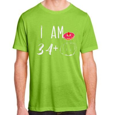 I Am 34 Plus 1 Middle Finger Donut For A 35th Birthday Adult ChromaSoft Performance T-Shirt