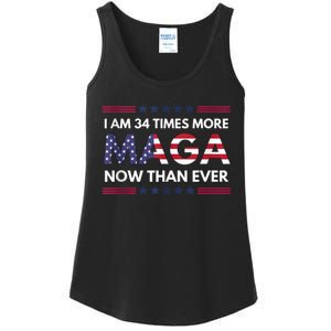 I Am 34 Times More Maga Now Than Ever | Trump Supporters Ladies Essential Tank