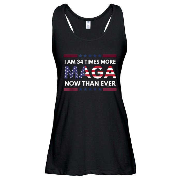 I Am 34 Times More Maga Now Than Ever | Trump Supporters Ladies Essential Flowy Tank