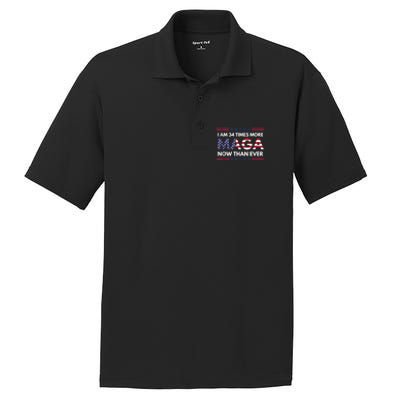 I Am 34 Times More Maga Now Than Ever | Trump Supporters PosiCharge RacerMesh Polo