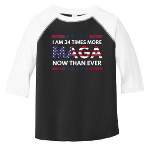 I Am 34 Times More Maga Now Than Ever | Trump Supporters Toddler Fine Jersey T-Shirt