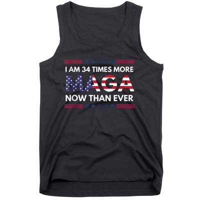 I Am 34 Times More Maga Now Than Ever | Trump Supporters Tank Top