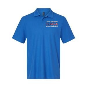 I Am 34 Times More Maga Now Than Ever Support Trump Softstyle Adult Sport Polo