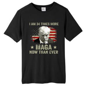 I Am 34 Times More Maga Now Than Ever Trump Supporters Tall Fusion ChromaSoft Performance T-Shirt