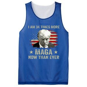 I Am 34 Times More Maga Now Than Ever Trump Supporters Mesh Reversible Basketball Jersey Tank