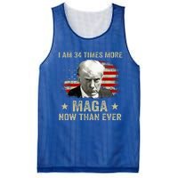 I Am 34 Times More Maga Now Than Ever Trump Supporters Mesh Reversible Basketball Jersey Tank