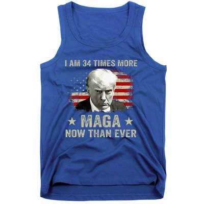 I Am 34 Times More Maga Now Than Ever Trump Supporters Tank Top