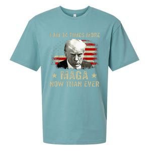 I Am 34 Times More Maga Now Than Ever Trump Supporters Sueded Cloud Jersey T-Shirt