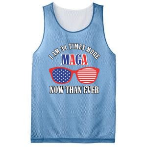 I Am 34 Times More Maga Now Than Ever Trump Supporters Mesh Reversible Basketball Jersey Tank