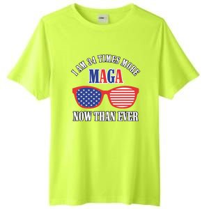 I Am 34 Times More Maga Now Than Ever Trump Supporters Tall Fusion ChromaSoft Performance T-Shirt