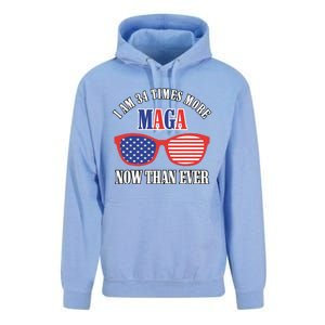 I Am 34 Times More Maga Now Than Ever Trump Supporters Unisex Surf Hoodie