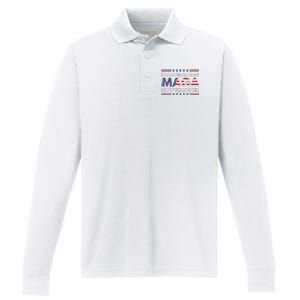 I Am 34 Times More Maga Now Than Ever Trump Supporters Performance Long Sleeve Polo